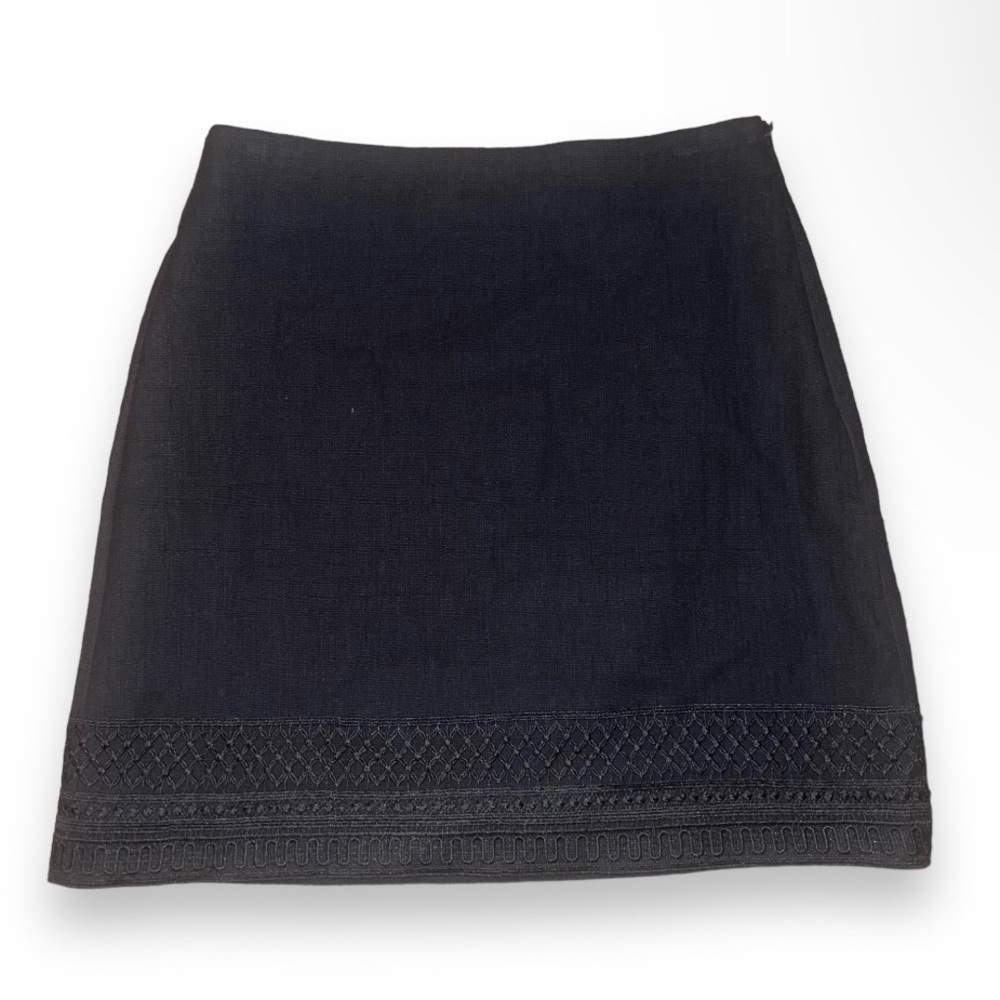 NWT LOFT black geometric skirt | women | size M